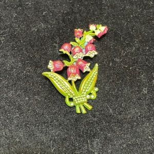 Floral pins with Swarovski Crystal